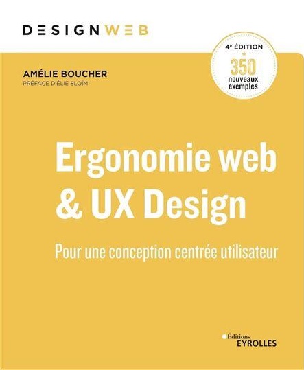 Livre "ergonomie web et UX design" d'Amélie Boucher